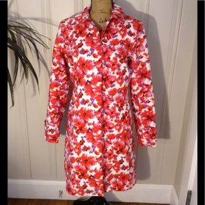 NWOT Lands' End lined rain jacket/trench coat.